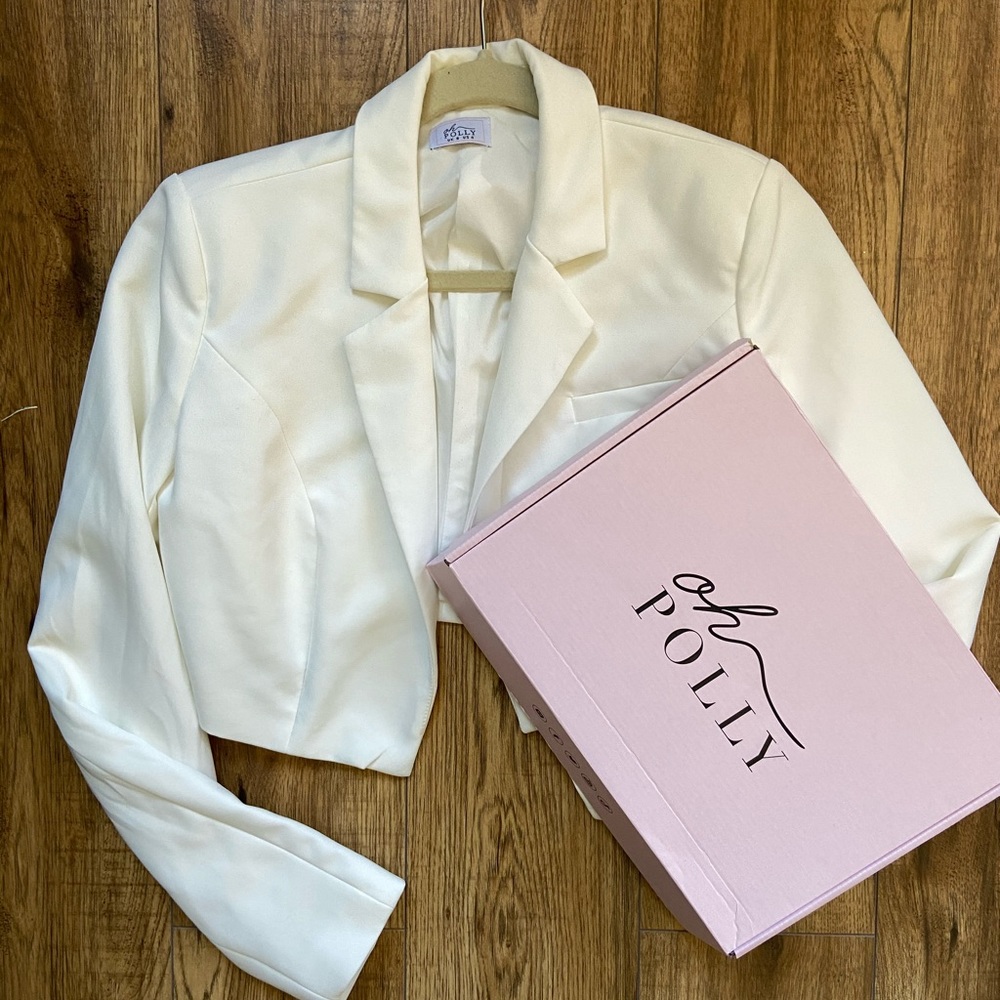Oh Polly Cream Blazer